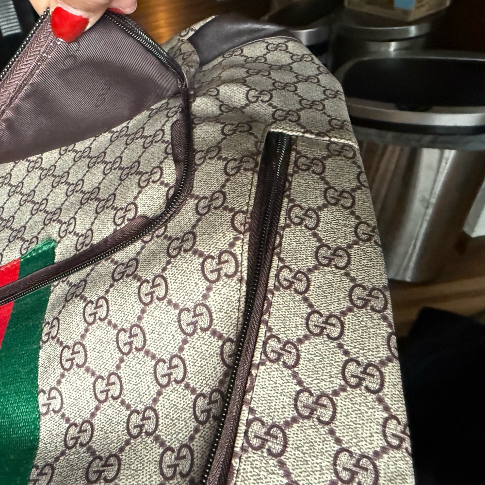 Designer inspired backpack Unisex. Spacious and fun. Good for female or male.